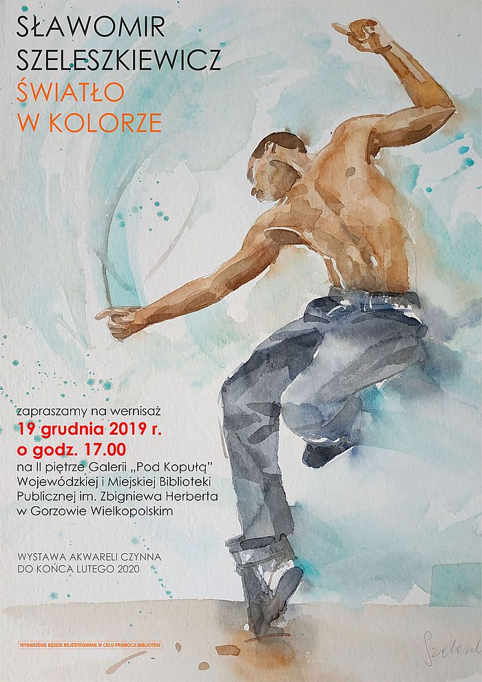 19 grudnia 2019 r. o godzinie 17:00 Galeria "Pod Kopułą" WiMBP zaprasza na wernisaż wystawy "Światło w kolorze" Sławomira Szeleszkiewicza. Wystawa będzie czynna do końca lutego 2020 r.