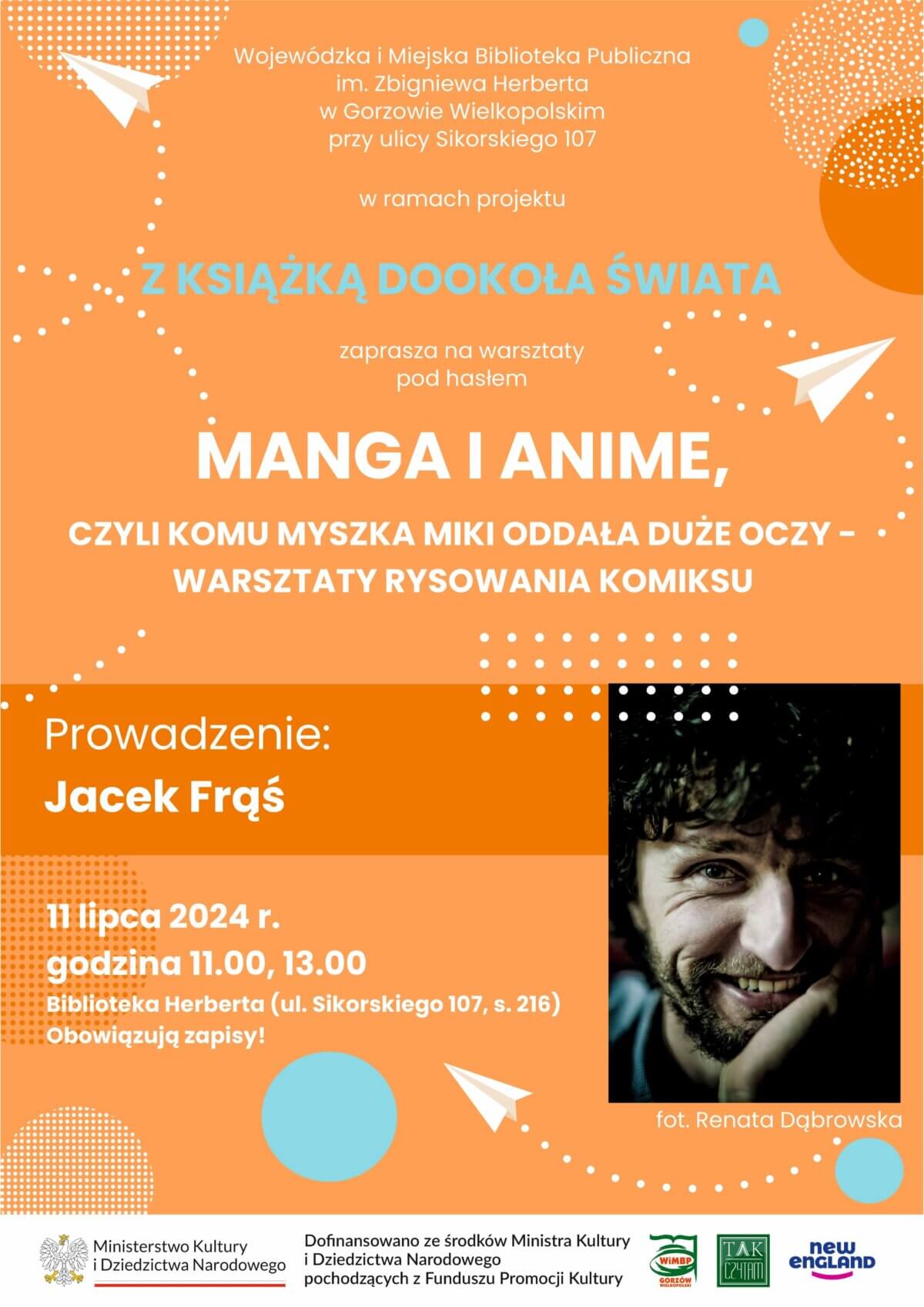 plakat promujący wydarzenie "Manga i Anime".